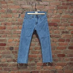 Saturday’s light wash blue jeans